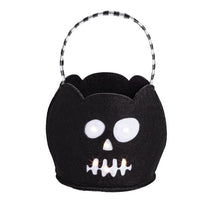 Mud Pie - Unisex Kid's Halloween LED Light Up Projecting Treat Bucket, Black Image 1