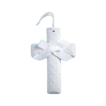 Mud Pie White Dots Ceramic Crosses  Image 1