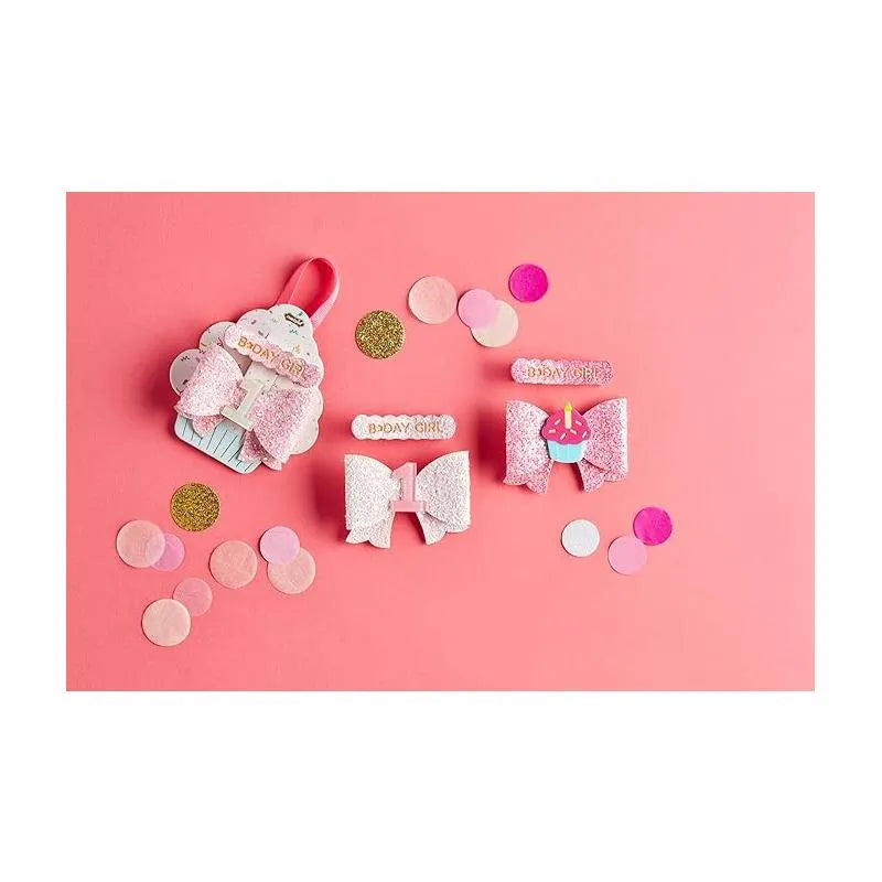 Mud Pie - White One Birthday Hair Clips Image 2