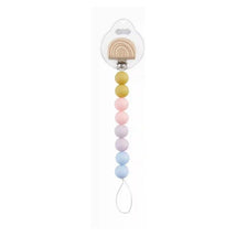 Mud Pie - Wood And Silicone Pacy Clip Spinner, Rainbow Image 1