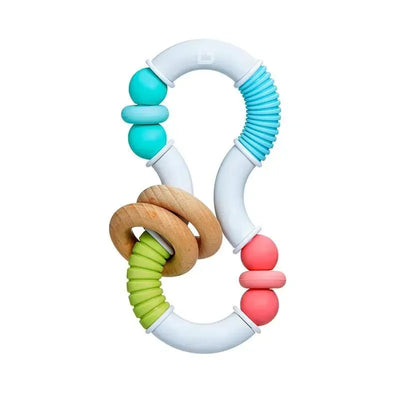 Munchkin - 1Pk Silicone & Wood Twisty Figure 8 Image 1