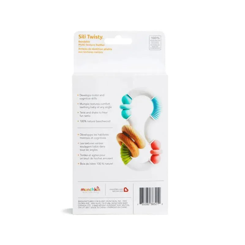 Munchkin - 1Pk Silicone & Wood Twisty Figure 8 Image 5