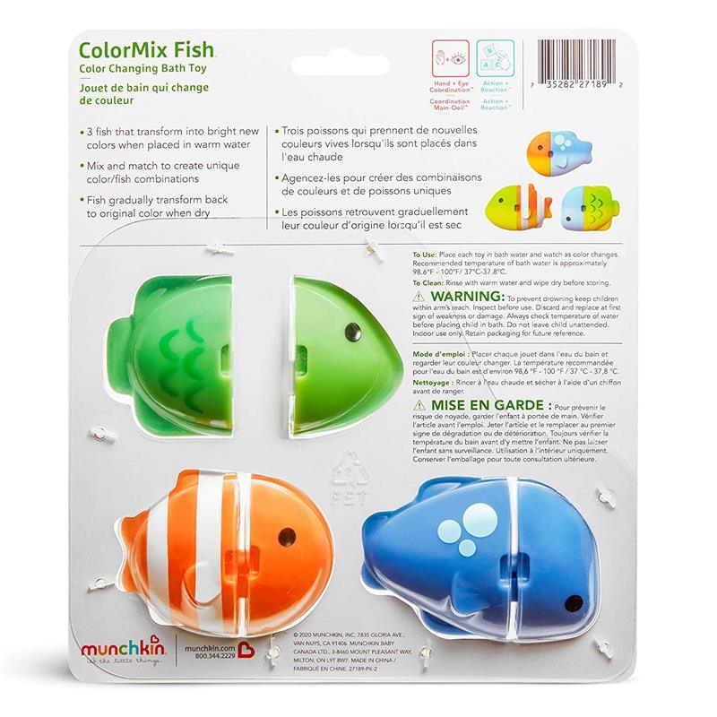 Munchkin Colormix Fish Color Changing Fish Bath Toy Image 3