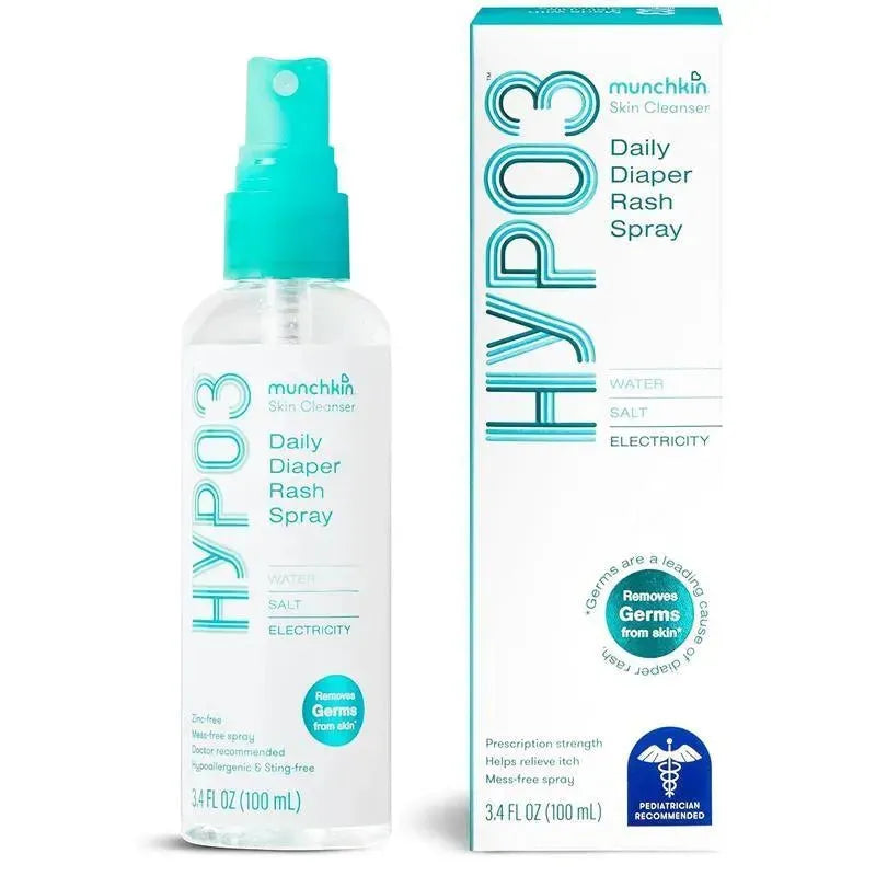 Munchkin - HYP03 No Rub Daily Diaper Rash Spray with Hypochlorous, Award Winning 100% Natural, 600 Sprays  Image 1