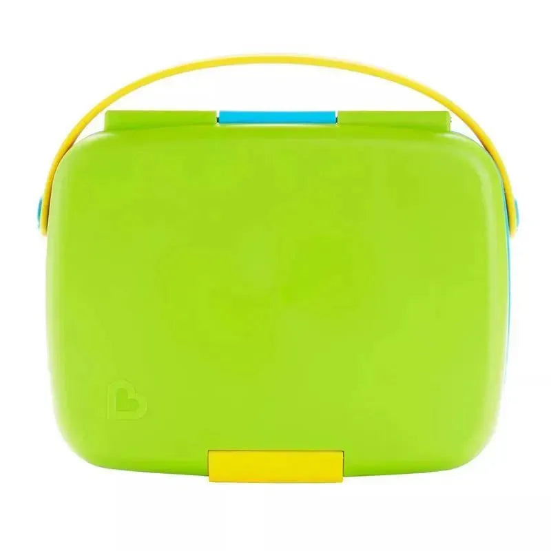 Munchkin - Lunch Bento Box with Stainless Steel Utensils ( Green & Yellow) Image 8