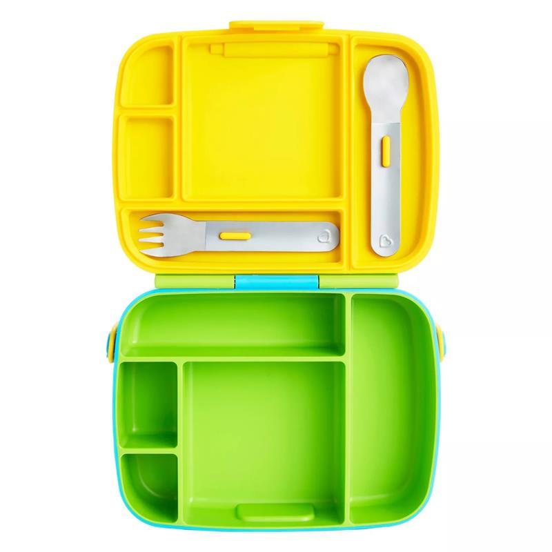 Munchkin - Lunch Bento Box with Stainless Steel Utensils Image 13