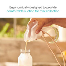 Munchkin Manual Breast Pump for Breastmilk, Clear/Pink Image 2
