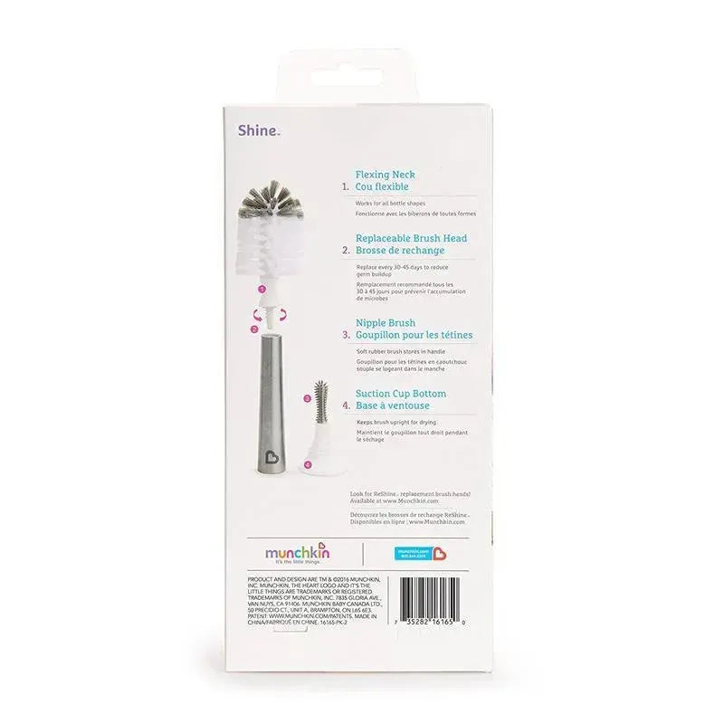 Munchkin Shine Stainless Steel Bottle Brush Image 3