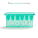 Munchkin Silicone Baby Food Freezer Tray with Lid, Mint Image 4