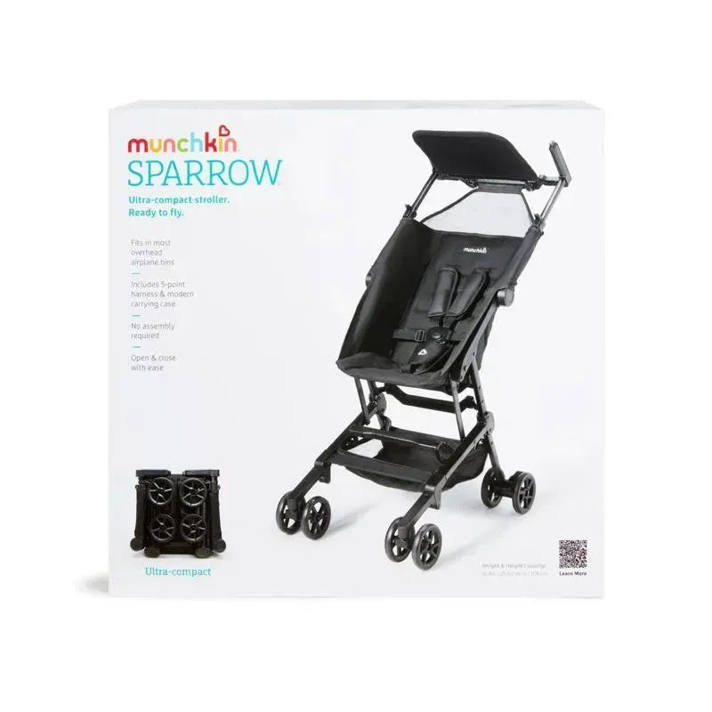 Munchkin Sparrow Ultra Compact Stroller - Black Image 8