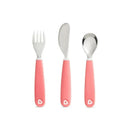 Munchkin Splash Toddler Fork, Knife & Spoon Set - Pink Image 1