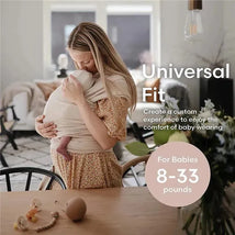 Mushie - 100% Organic Cotton Baby Wrap Carrier, Tradewinds Image 2