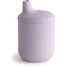 Mushie - 100% Silicone Baby Sippy Cup, 6 Months+, Soft Lilac Image 1