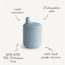 Mushie Silicone Sippy Cup - Soft Lilac Image 8