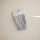 Mushie Organic Cotton Bath Mitts 2-Pack - Gray Image 2
