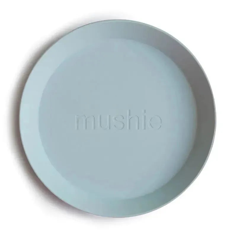 Mushie - 2Pk Round Dinnerware Plates Set, Powder Blue Image 2