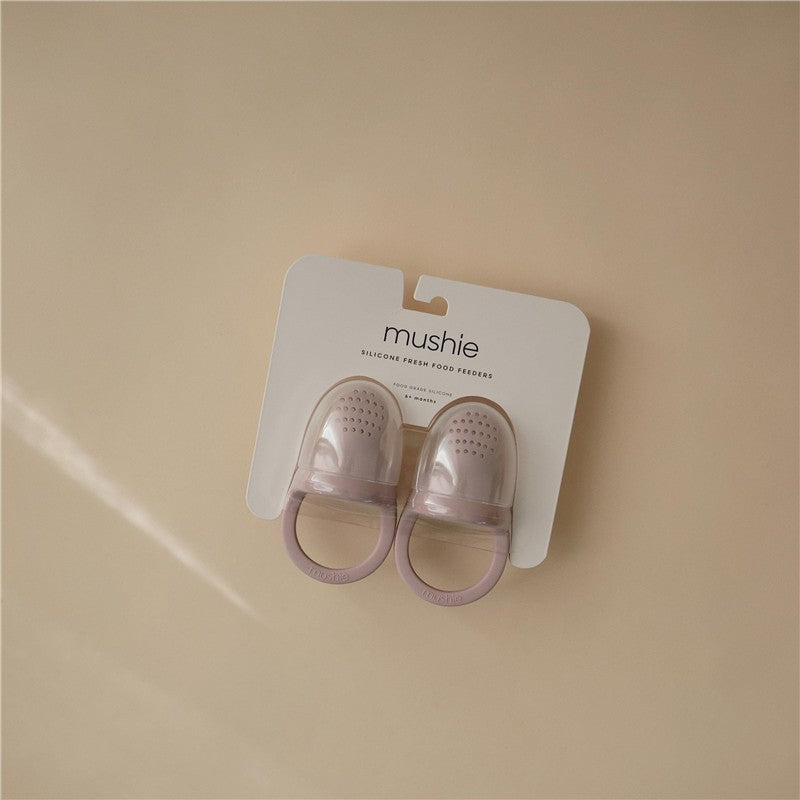 Mushie Silicone Fresh Food Feeder 2-Pack - Soft Lilac Image 2