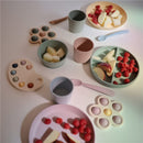 Mushie Silicone Feeding Spoons 2 Pack - Blush & Shifting Sand Image 5