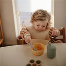 Mushie Silicone Feeding Spoons 2 Pack - Cambridge Blue & Shifting Sand Image 4