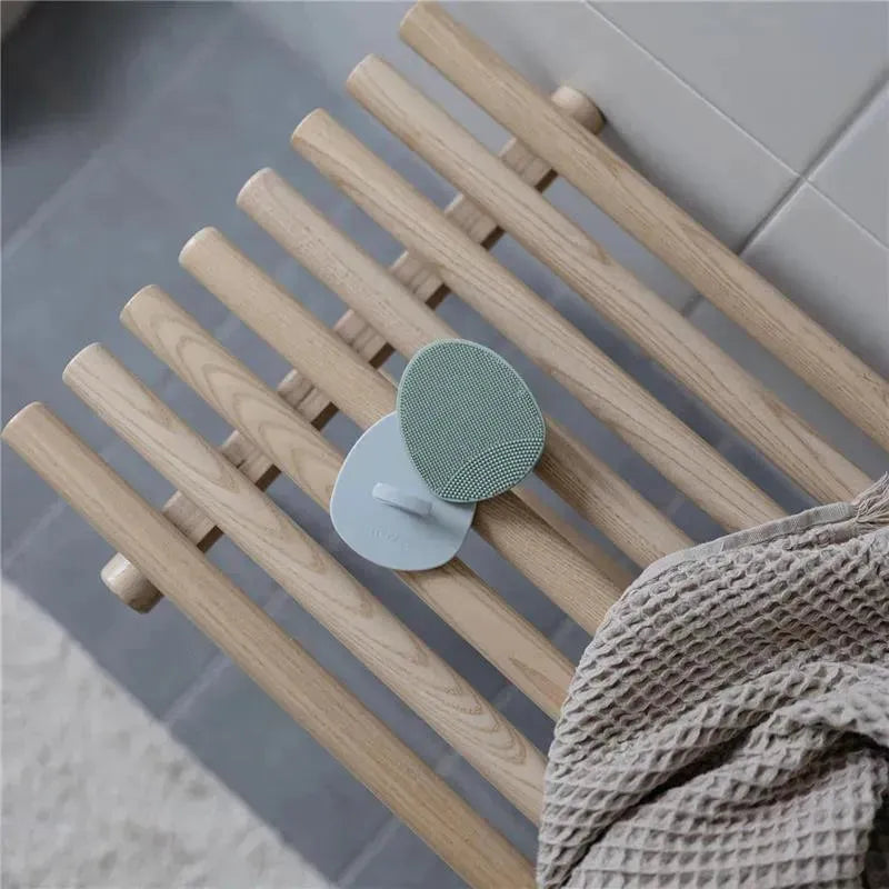 Mushie - Baby Bath Cradle Cap Brush, Soft Silicone Bristles, 2-Pack, Tradewinds/Periwinkle Image 8