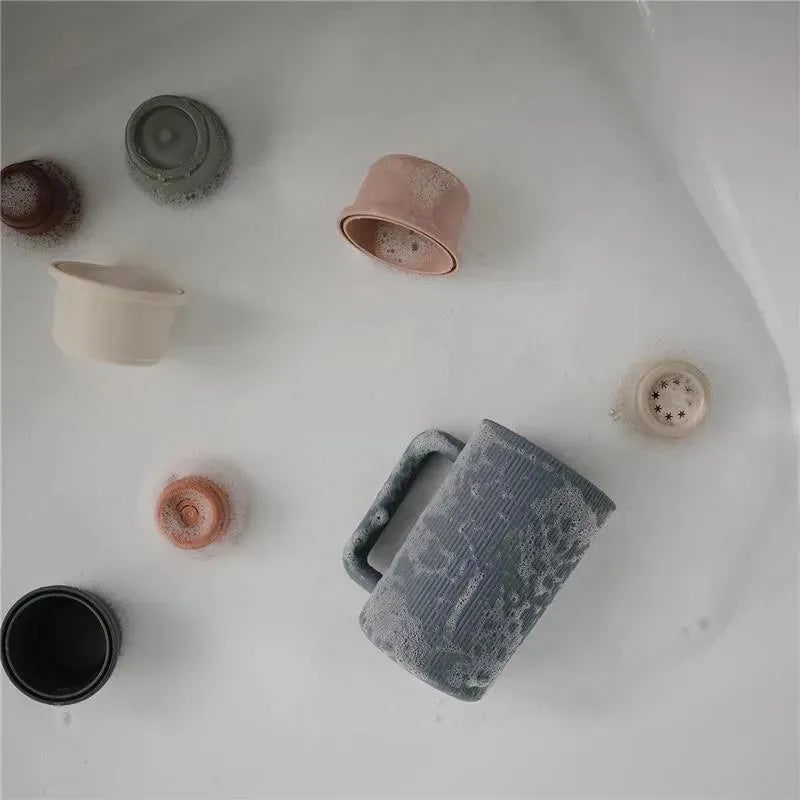 Mushie - Baby Bath Rinse Cup, 100% Food Grade Silicone, Sage Image 3