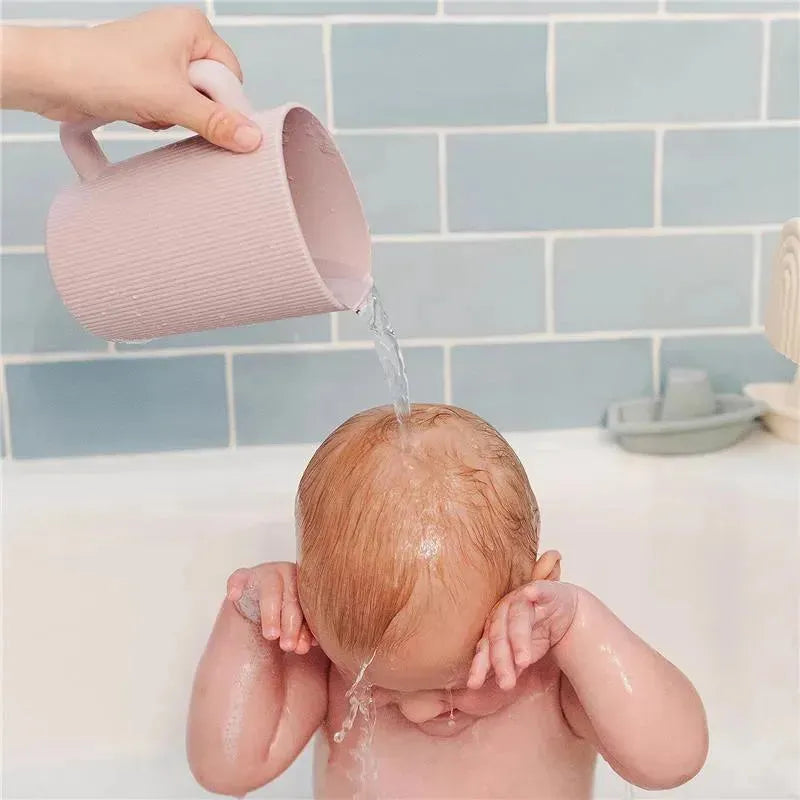  Mushie - Baby Bath Rinse Cup, 100% Food Grade Silicone, Wash Rinser Cup For Kids, Soft Lilac Image 8