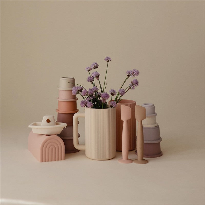 Mushie Bath Rinse Cup - Shifting Sand Image 6