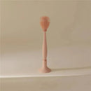Mushie - Baby Bottle Brush, Soft Silicone with Suction Base, Blush Image 2