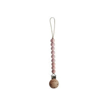 Mushie - Baby Pacifier Clip | Cleo - Blush Image 1