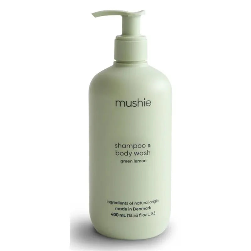 Mushie - Baby Shampoo & Body Wash (Green Lemon) 13.53 Fl Oz Image 1