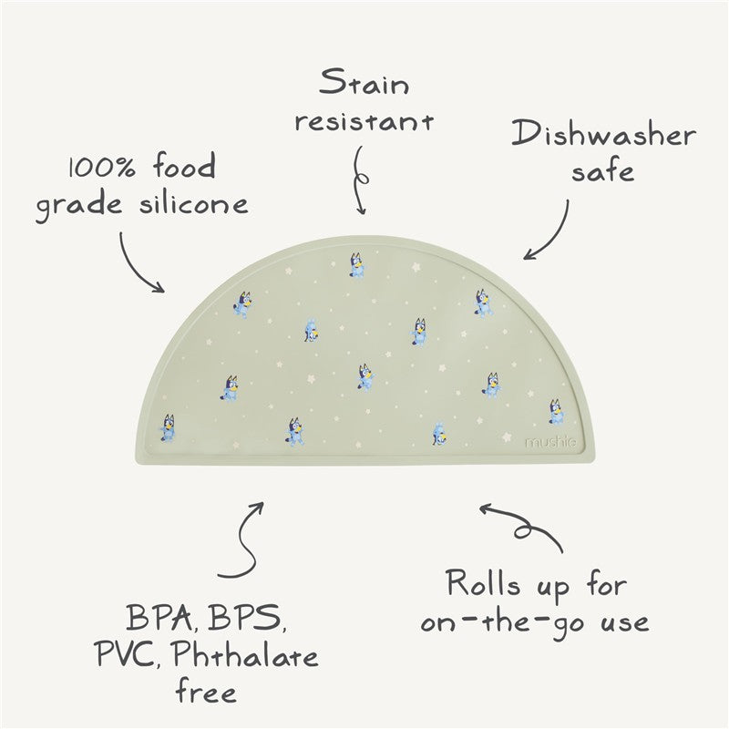 Mushie Silicone Placemat - Bluey Ivory Image 5