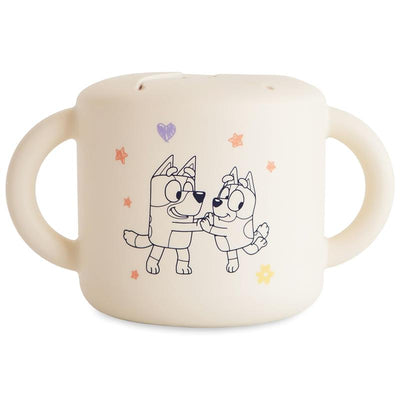 Mushie - Bluey X Mushie Snack Cup, Bluey Ivory Image 1