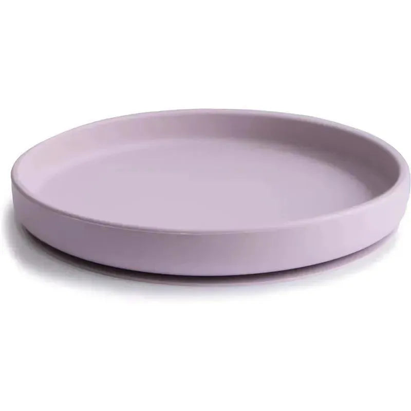 Mushie - Classic Silicone Suction Plate, BPA-Free Non-Slip Design, Soft Lilac Image 2