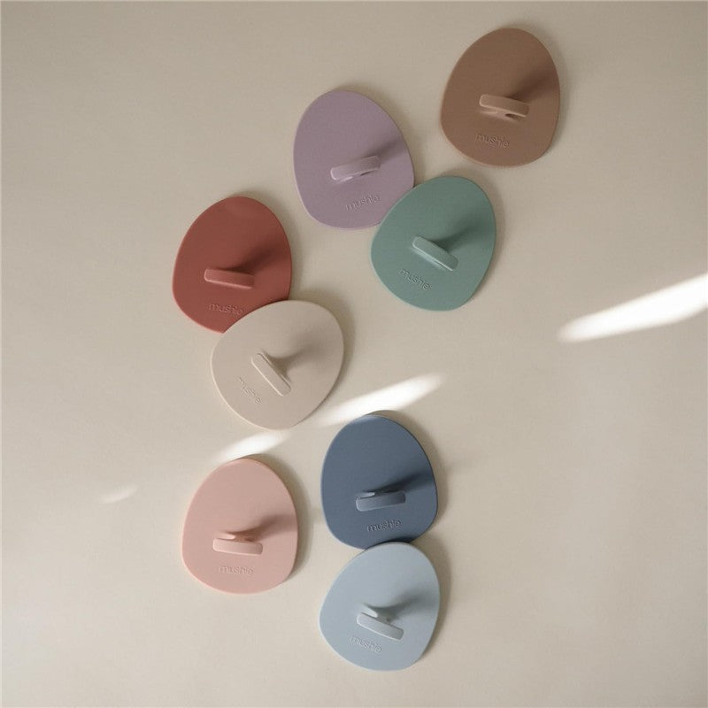 Mushie Cradle Cap Brush - 2 Pack - Rose/Soft Lilac Image 4