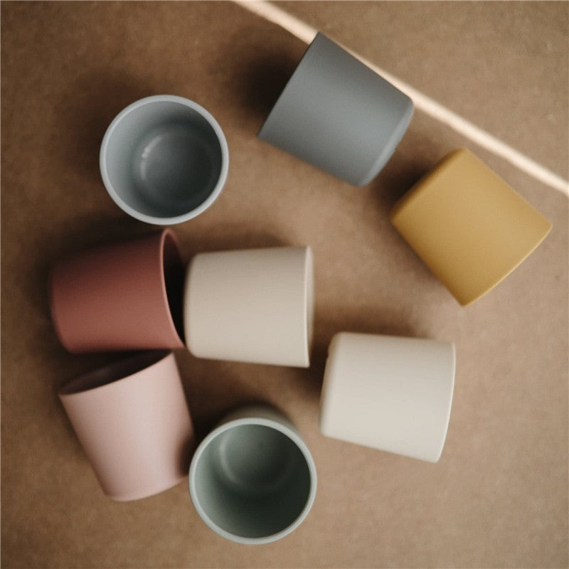 Mushie Silicone Dinnerware Cup Set 2 Pack - Sage Image 6