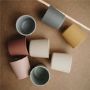 Mushie Silicone Dinnerware Cup Set 2 Pack - Sage Image 6