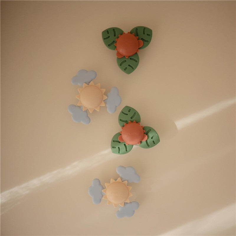 Mushie Dino Suction Spinner Toy for Bath & Play Image 3
