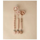 Mushie - Eva Silicone Pacifier Clip, Blush Image 3