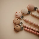 Mushie Eva Pacifier Clip - Blush Image 6