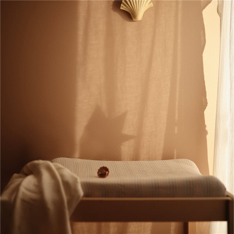 Mushie Extra Soft Muslin Changing Pad Cover Image 4