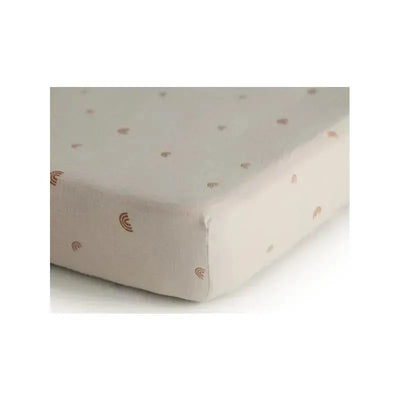 Mushie Extra Soft Muslin Mini Crib Sheet Image 1