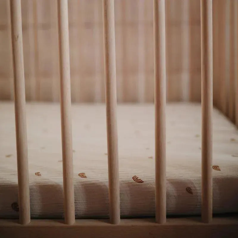 Mushie Extra Soft Muslin Mini Crib Sheet Image 5
