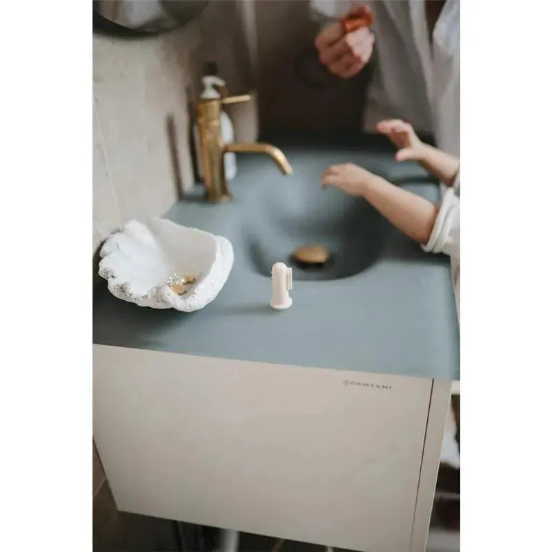 Mushie - Finger Toothbrush (Shifting Sands/Blush) Image 6