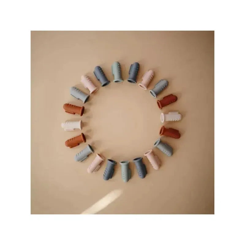 Mushie - Finger Toothbrush (Shifting Sands/Blush) Image 3