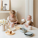Mushie Silicone Dinnerware Fork & Spoon Set - Powder Blue Image 4
