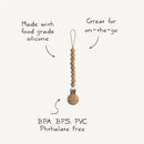 Mushie Silicone Pacifier Clip Hera - Blush Image 9