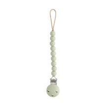 Mushie Silicone Pacifier Clip Hera - Sage Image 1