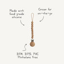 Mushie Silicone Pacifier Clip Hera - Sage Image 9