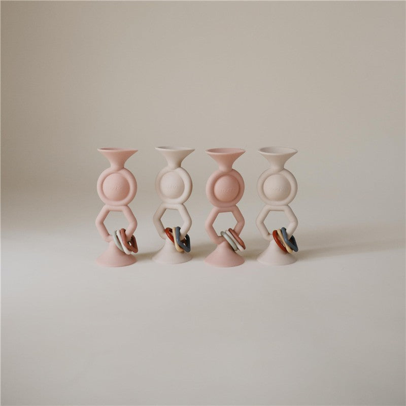 Mushie Silicone Hexapop Suction Toy - Shifting Sand Image 3