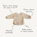 Mushie Long Sleeve Bib - Fog Image 8